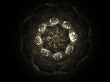 vitray çiçek veya kelebek, dijital fractal sanat tasarım