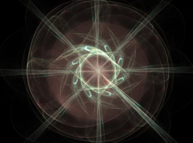 vitray çiçek veya kelebek, dijital fractal sanat tasarım