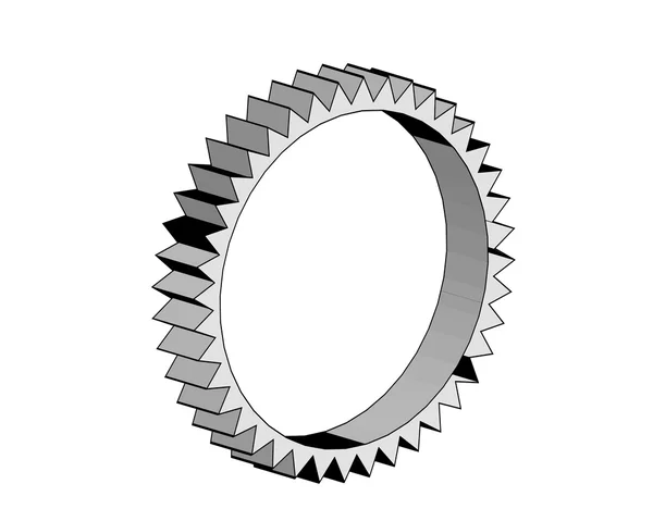 Gear on a white background — Stock Vector