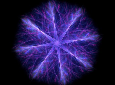 vitray çiçek veya kelebek, dijital fractal sanat tasarım