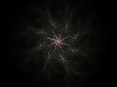 soyut dijital fraktal sarmal sanat siyah arka plan üzerine