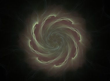 soyut dijital fraktal sarmal sanat siyah arka plan üzerine