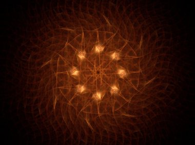 Renkli fraktal Parlatıcı, dijital sanat