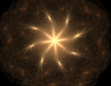 Bilim, teknoloji ve tasarım konularında fraktal radyal desen