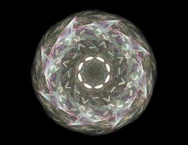 fraktal desen vitray tarzı. oluşturulan bilgisayar grafikleri.