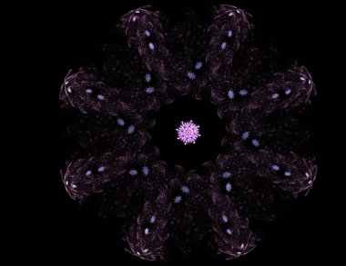 Soyut fraktal enkaz, yaratıcı grafik tasarım için dijital sanat