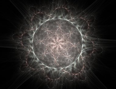 Soyut fraktal enkaz, yaratıcı grafik tasarım için dijital sanat