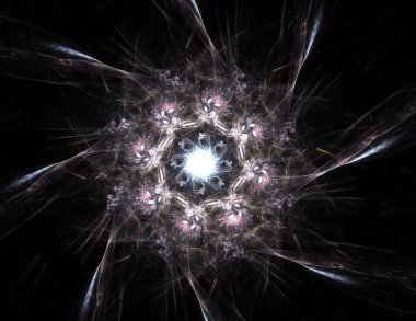 fraktal öğeleri serisi. fraktal şekil ve renk sanat yaratıcılık hayal s mecazi ilişki ile kompozisyon