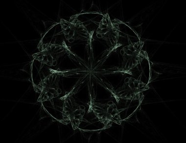 fraktal öğeleri serisi. fraktal şekil ve renk sanat yaratıcılık hayal s mecazi ilişki ile kompozisyon