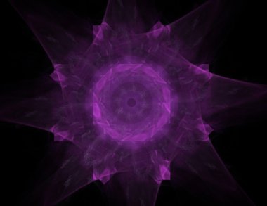 Bilim, teknoloji ve tasarım konularında fraktal radyal desen