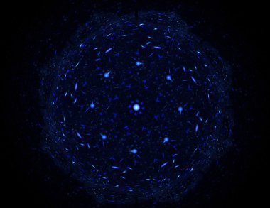 Bilim, teknoloji ve tasarım konularında fraktal radyal desen