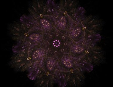 soyut fraktal kahverengi geçiş daireler ve oval arka plan. disko ışıkları arka plan.