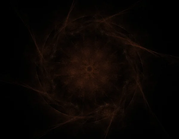Abstrakt fraktal brun bakgrund med korsning cirklar och ovaler. Disco ljus bakgrund. — Stockfoto