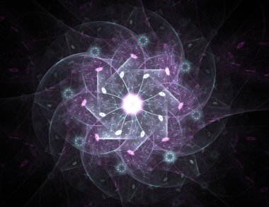 renkli fraktal Parlatıcı, yaratıcı grafik için dijital sanat