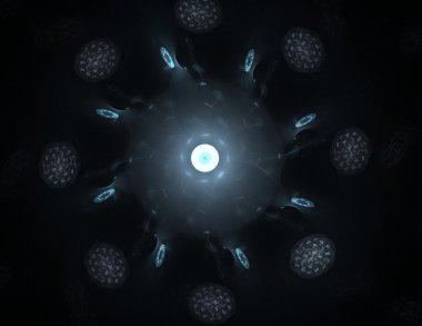 fraktal öğeleri serisi. fraktal şekil ve renk sanat yaratıcılık hayal s mecazi ilişki ile kompozisyon