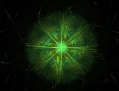 renkli fraktal Yüzükler, dijital sanat