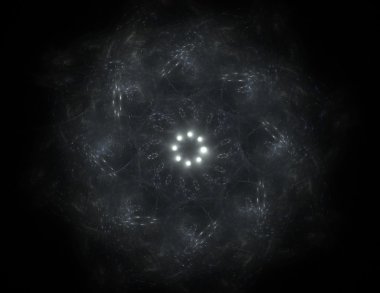 oluşturulan renkli şekiller