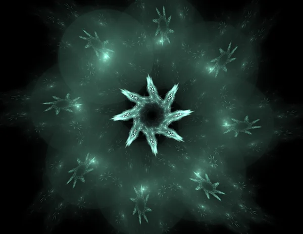 Kleurrijke fractal ringen, digitale kunst — Stockfoto