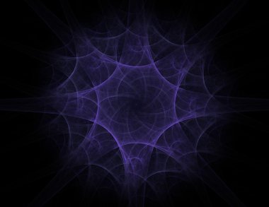 Bilim, teknoloji ve tasarım konularında fraktal radyal desen 