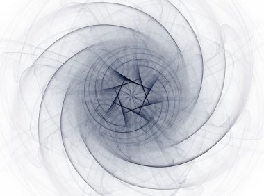 renkli çiçek vitray, dijital fractal sanat illüstrasyon