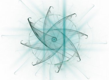 renkli fraktal Parlatıcı, yaratıcı grafik için dijital sanat