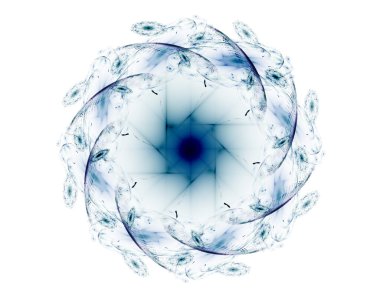 vitray çiçek veya kelebek, dijital fractal sanat tasarım