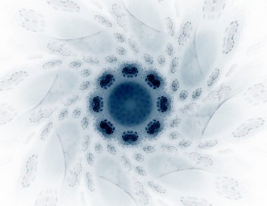 renkli fraktal Yüzükler, dijital sanat