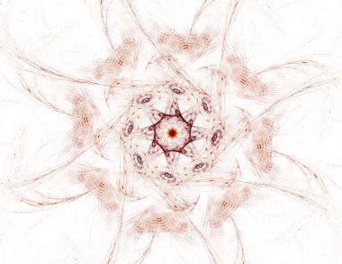 dantelli renkli clockwork desen, dijital fractal sanat tasarım