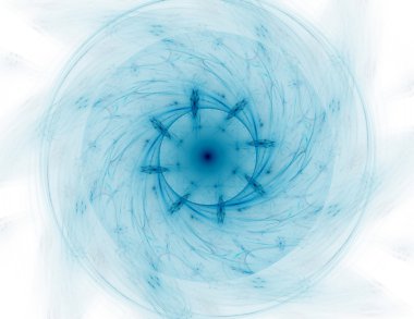 renkli çiçek vitray, dijital fractal sanat illüstrasyon