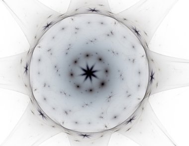 Soyut fraktal desen ve renkli çiçek gibi yağlı boya bak şekiller. Fraktal doku.