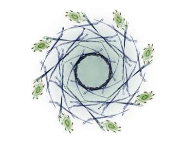 soyut fraktal kahverengi geçiş daireler ve oval arka plan. disko ışıkları arka plan.