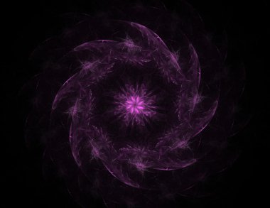 Bilim, teknoloji ve tasarım konularında fraktal radyal desen