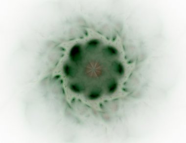 Bilim, teknoloji ve tasarım konularında fraktal radyal desen 