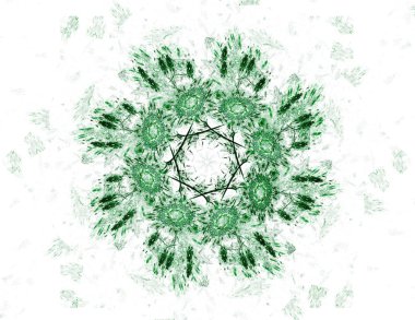 Bilim, teknoloji ve tasarım konularında fraktal radyal desen