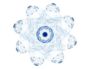 fraktal öğeleri serisi. fraktal şekil ve renk sanat yaratıcılık hayal s mecazi ilişki ile kompozisyon