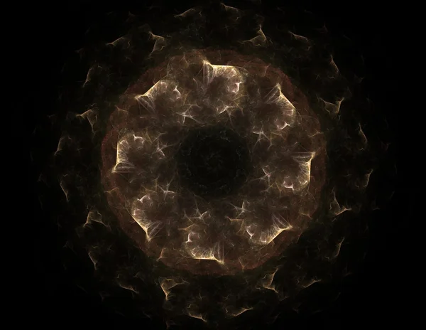 Modèle radial fractal sur le sujet de la science, de la technologie et de la conception — Photo