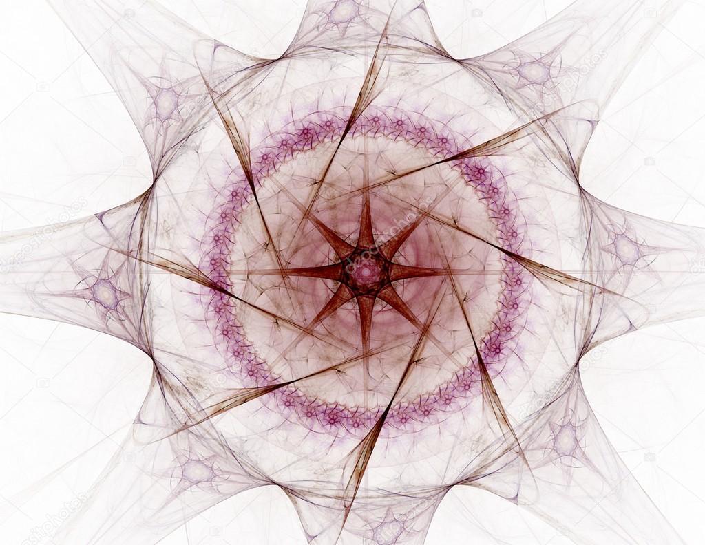 fractal radial pattern on the subject of science, technology and design 