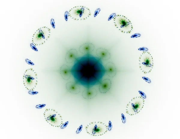 Fractal brązowy ciemny kwiat, grafika cyfrowa — Zdjęcie stockowe