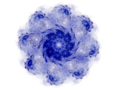 renkli fraktal Yüzükler, dijital sanat