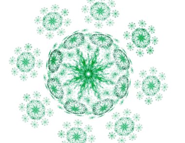 oluşturulan renkli şekiller