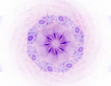 Bilim, teknoloji ve tasarım konularında fraktal radyal desen