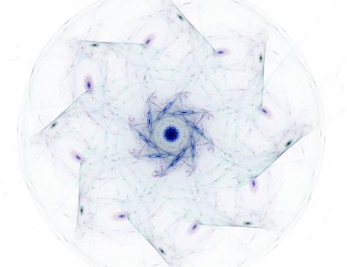 Bilim, teknoloji ve tasarım konularında fraktal radyal desen 
