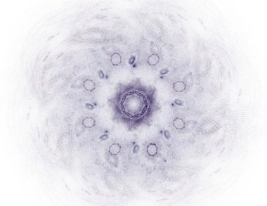 Bilim, teknoloji ve tasarım konularında fraktal radyal desen 