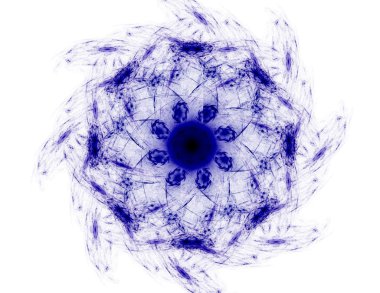 Bilim, teknoloji ve tasarım konularında fraktal radyal desen 