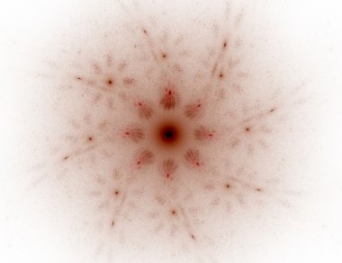 Bilim, teknoloji ve tasarım konularında fraktal radyal desen