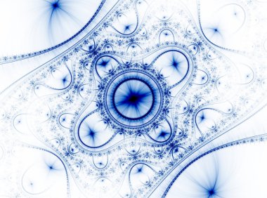 Parlak renkli fraktal alanı, yaratıcı grafik tasarım için dijital sanat