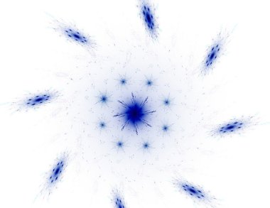 Bilim, teknoloji ve tasarım konularında fraktal radyal desen