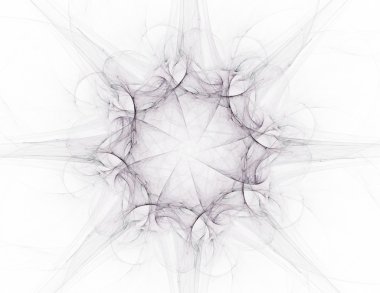 Bilim, teknoloji ve tasarım konularında fraktal radyal desen 