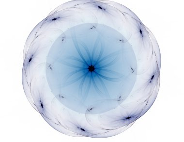 Bilim, teknoloji ve tasarım konularında fraktal radyal desen