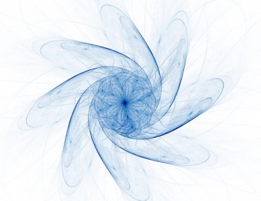 Temel parçacıklar serisi. Nükleer fizik ve grafik tasarımı konularında soyut fraktal formların etkileşimi.